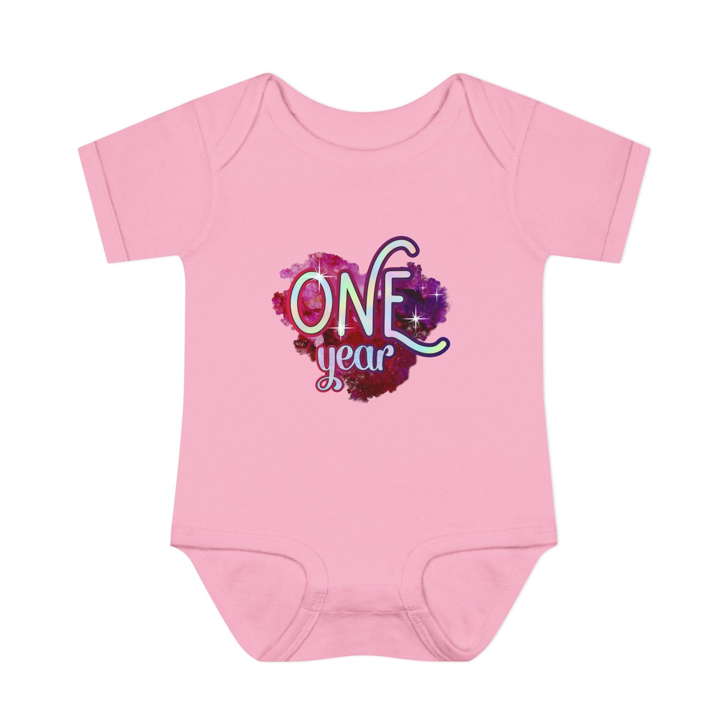 Stardust Baby Milestone Bodysuit-One Year