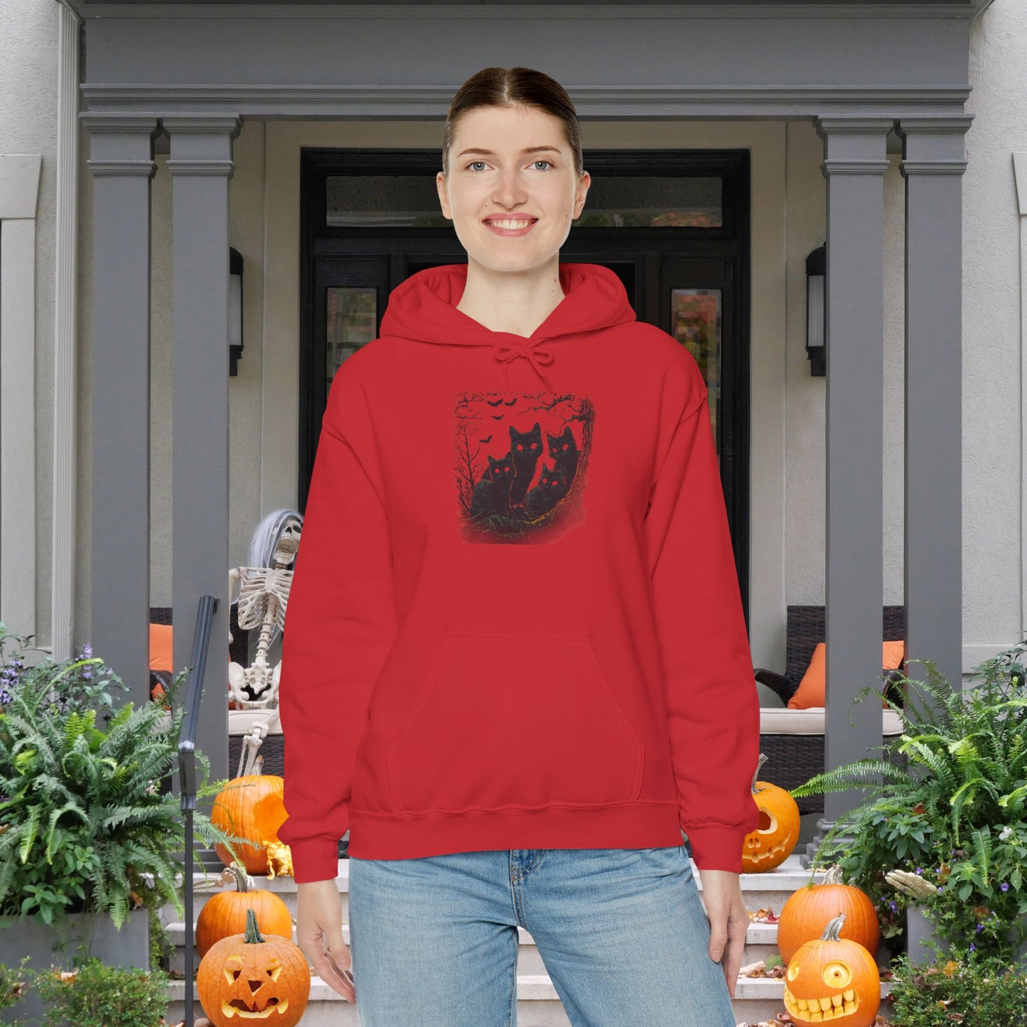 Black Cats Heavy Blend™ Hooded Sweatshirt