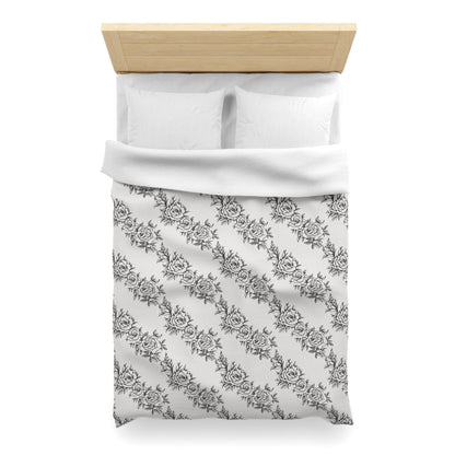 Midnight Rose Sketch Duvet Bedding Set