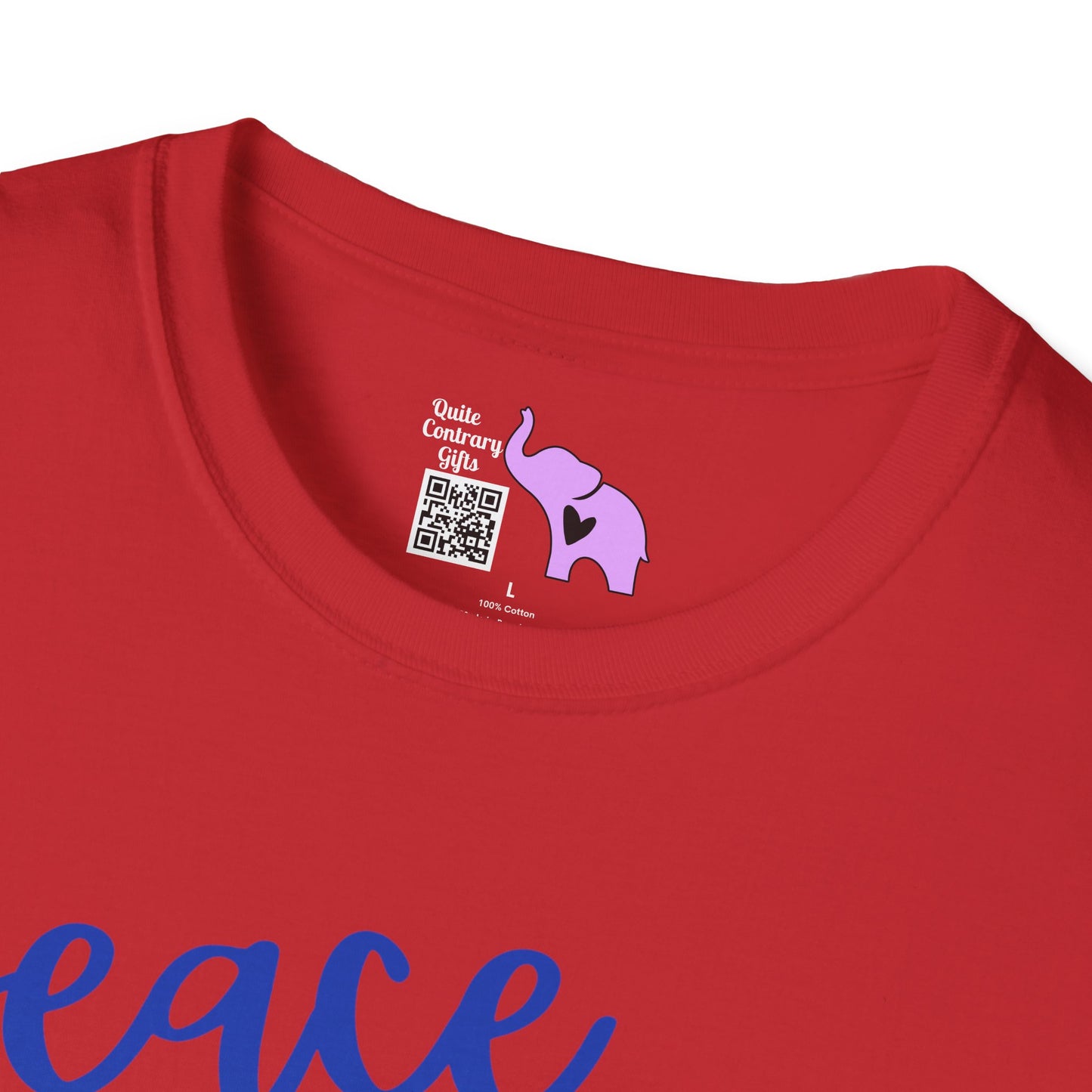 Peace Love Back The Blue Adult T-shirt