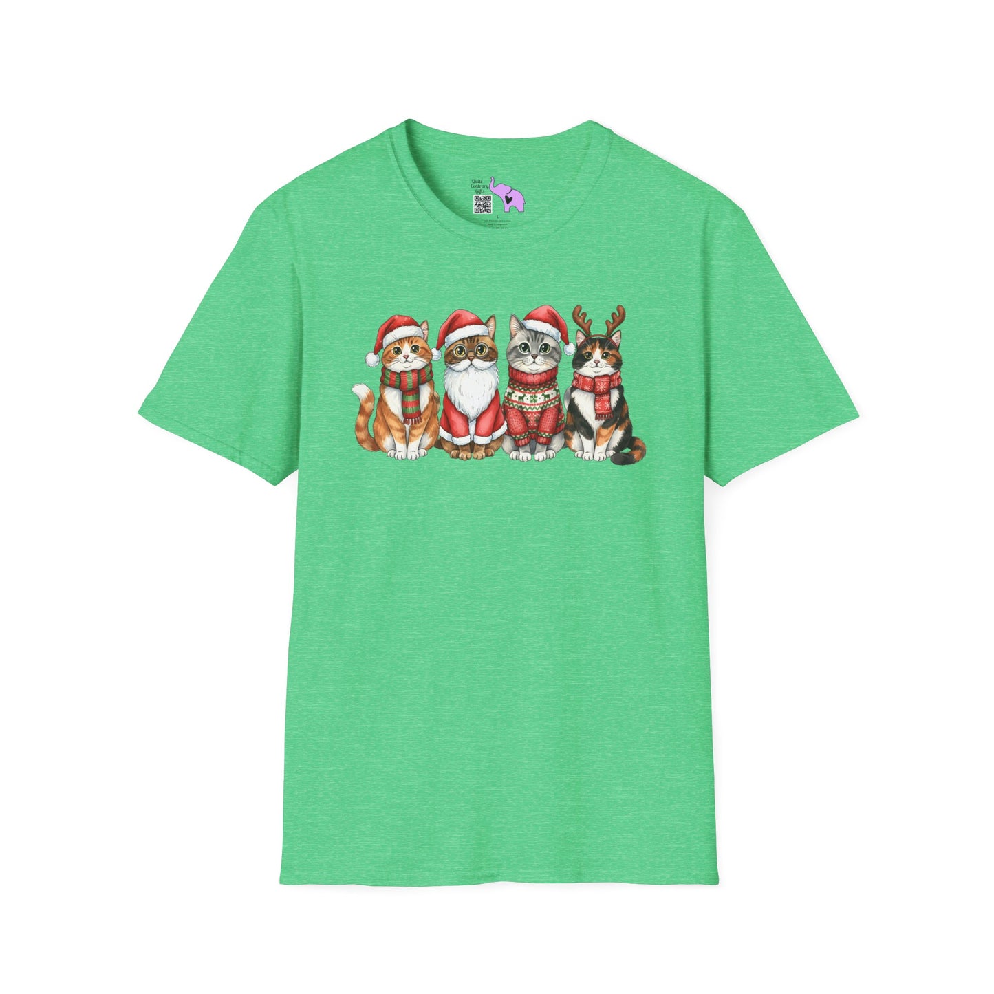 Santa Claus Cats Adult T-shirt