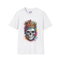 Colorful Crowned Skull Adult T-shirt