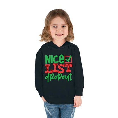 Nice List Dropout Toddler Pullover Fleece Hoodie