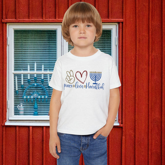 Peace Love Hanukkah Heavy Cotton™ Toddler T-shirt
