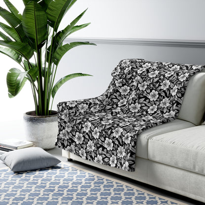 Monochrome Paradise Bloom Basic Bedding Set