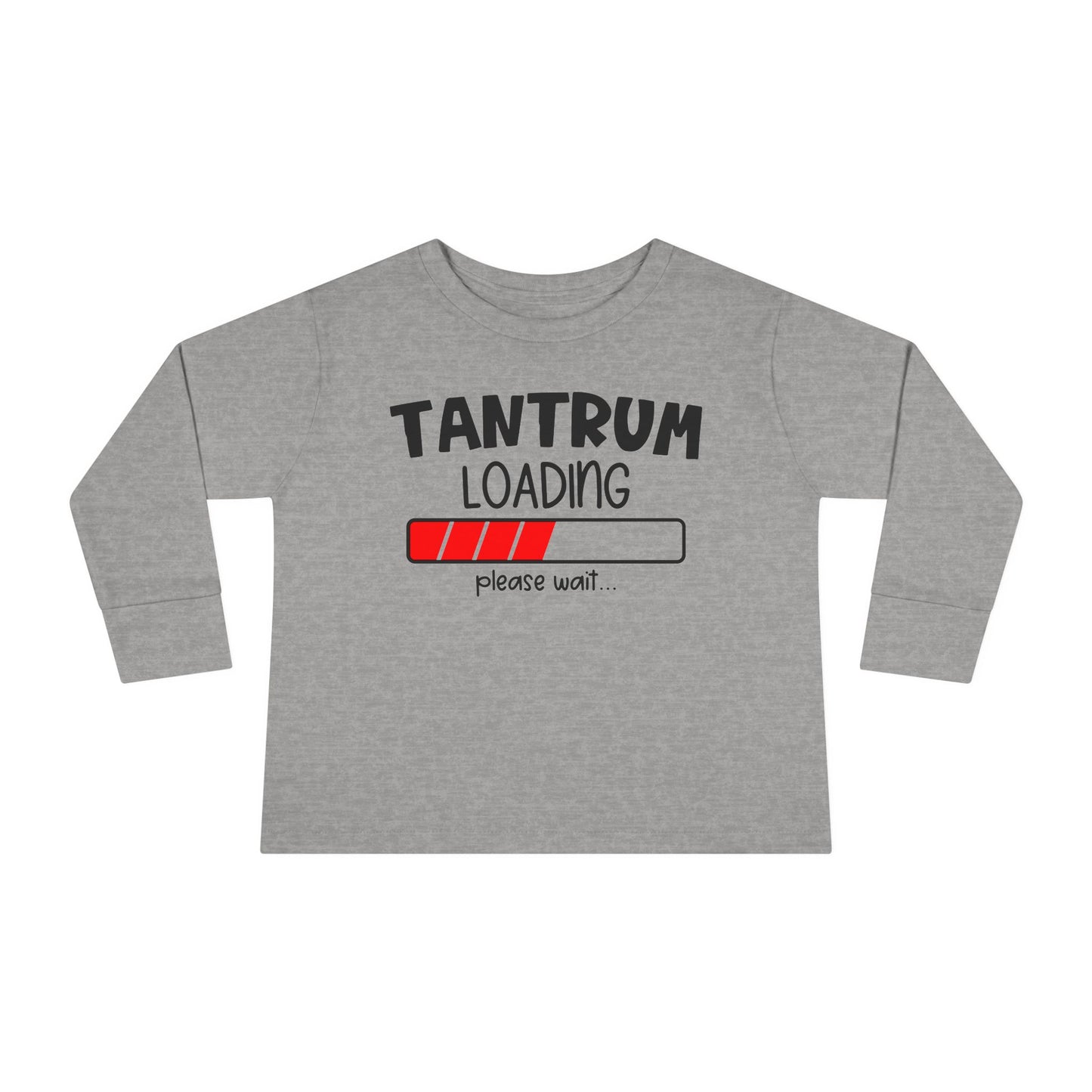 Tantrum Loading Please Wait Toddler Long Sleeve Tee