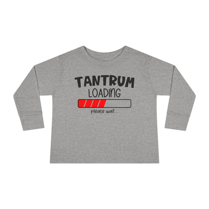 Tantrum Loading Please Wait Toddler Long Sleeve Tee