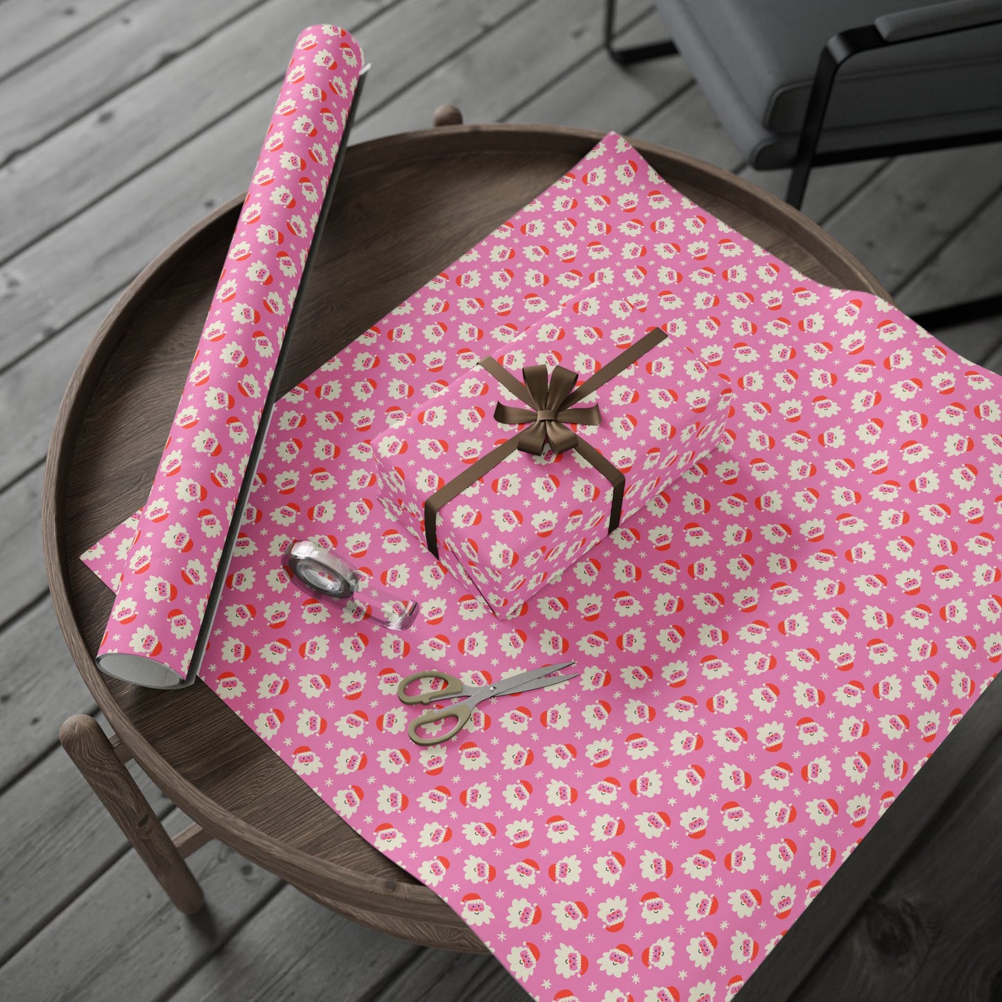 Jolly in Pink Wrapping Paper