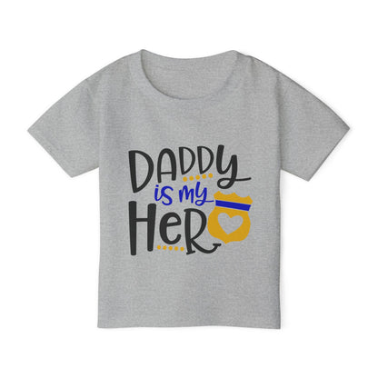 Daddy Is My Hero (Law Enforcement) Heavy Cotton™ Toddler T-shirt