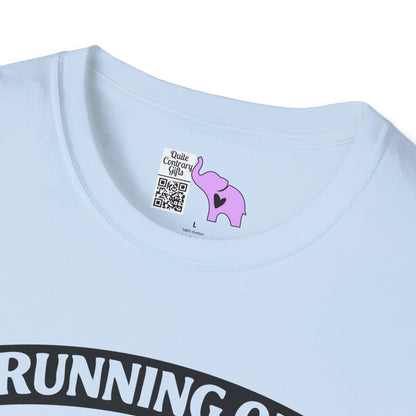 Running On Caffeine & Sarcasm Adult T-shirt