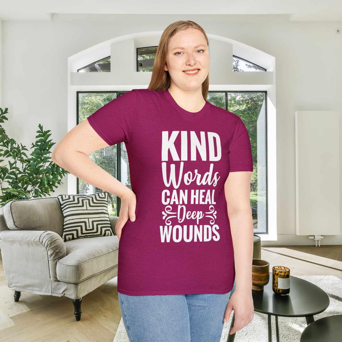 Kind Words Can Heal Deep Wounds Adult T-shirt