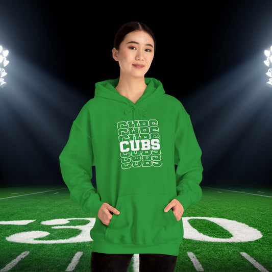 Cubs (Stacked) Adult Heavy Blend™ Hooded Sweatshirt