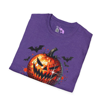 Orange Disco Pumpkin Adult T-shirt
