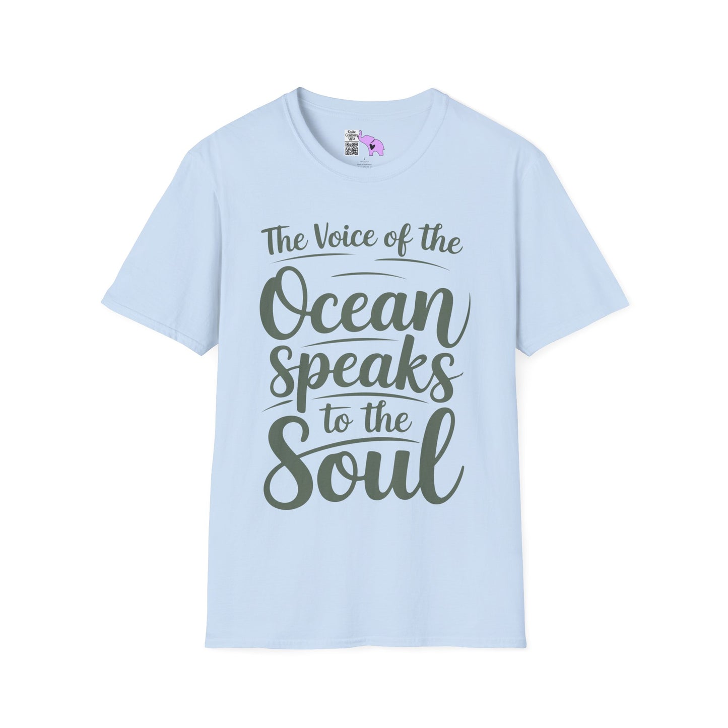 The Voice of the Ocean Speaks to the Soul Adult T-shirt