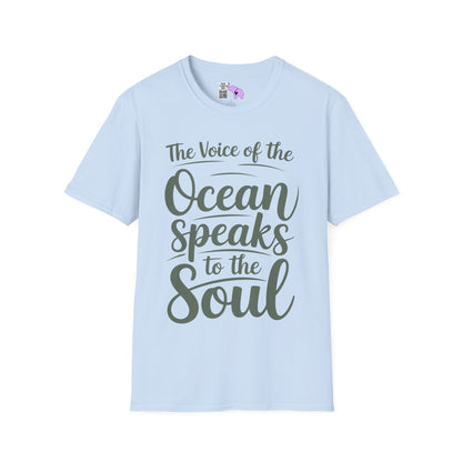 The Voice of the Ocean Speaks to the Soul Adult T-shirt