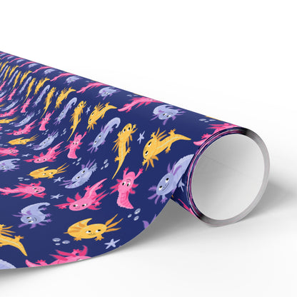 Axolotl Lagoon Wrapping Paper