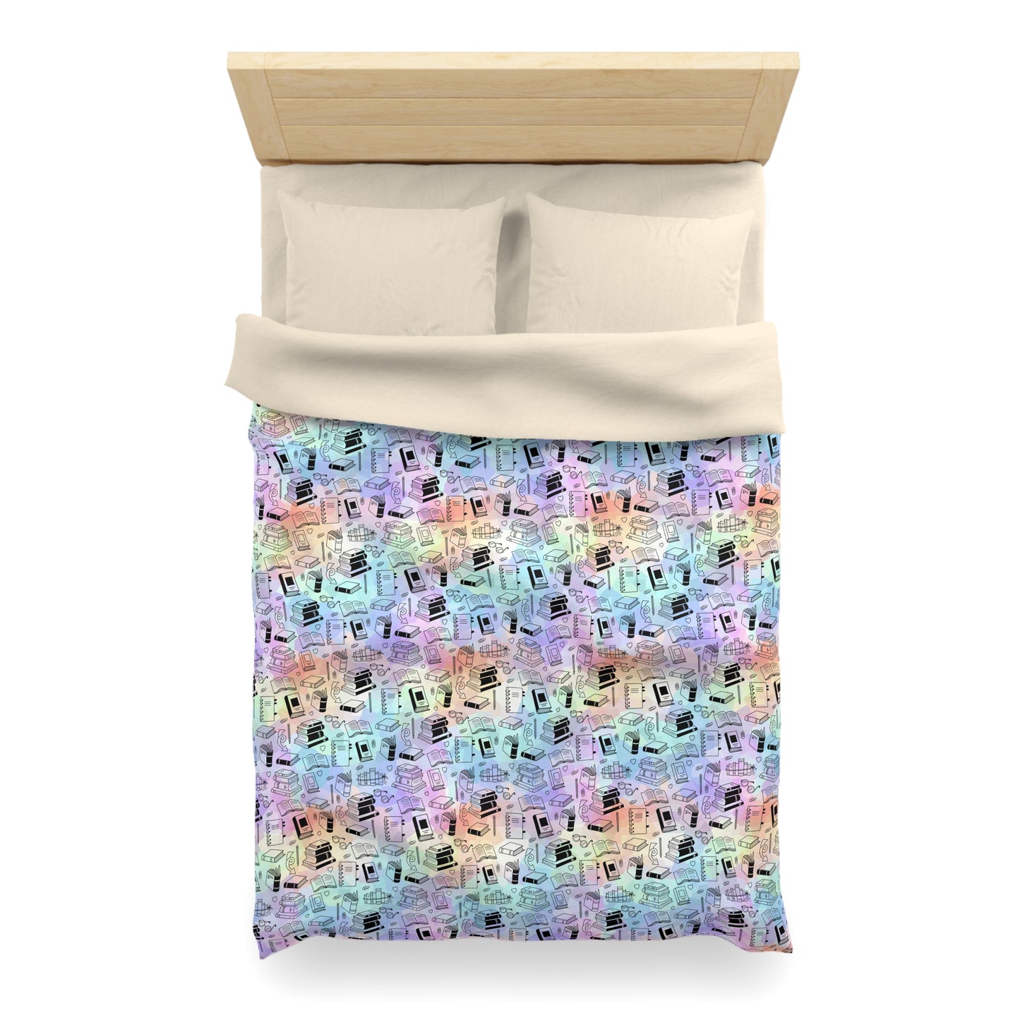 Colorful Chapters Microfiber Duvet Cover