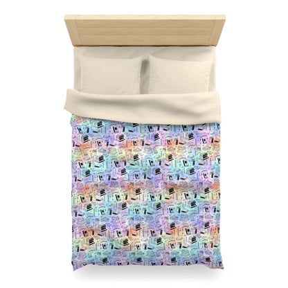 Colorful Chapters Microfiber Duvet Cover