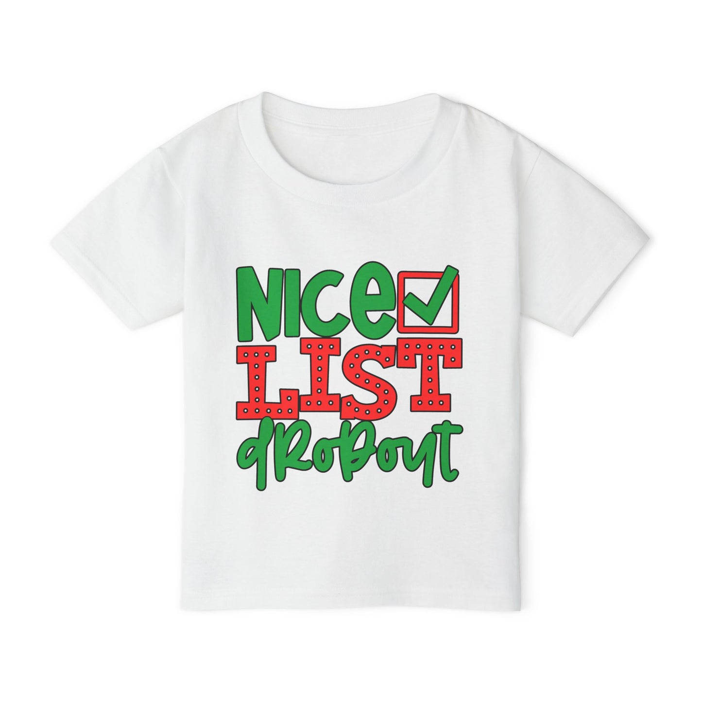 Nice List Dropout Heavy Cotton™ Toddler T-shirt