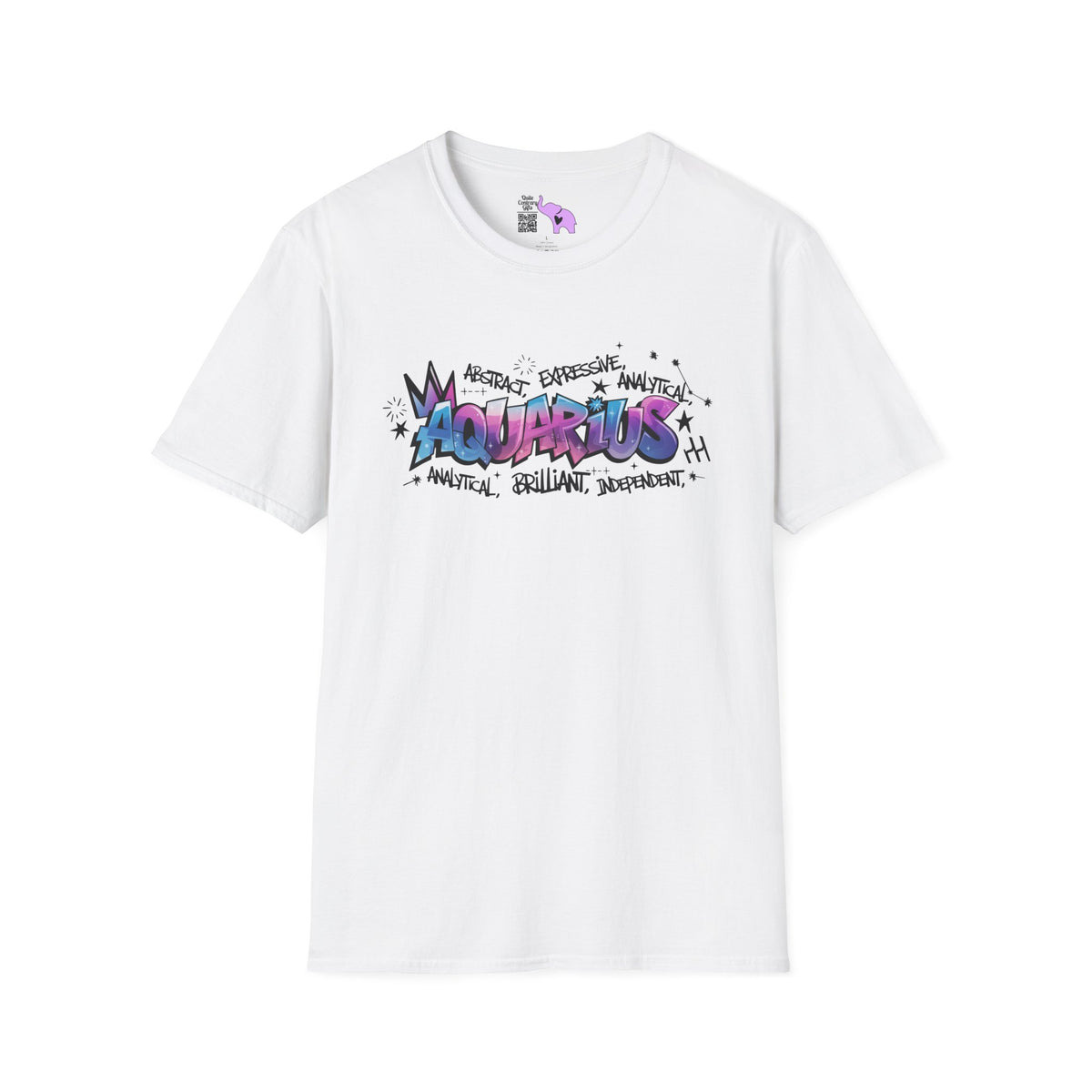 Aquarius Street Art Adult T-shirt