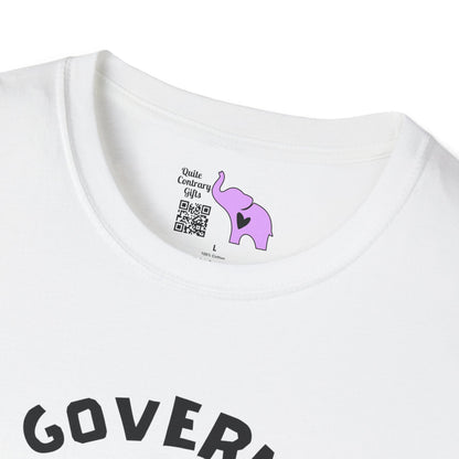 The Government is Lying To Us Skull w/Glasses Over Flag Adult T-shirt