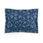 Blue Hexagons Microfiber Pillow Sham