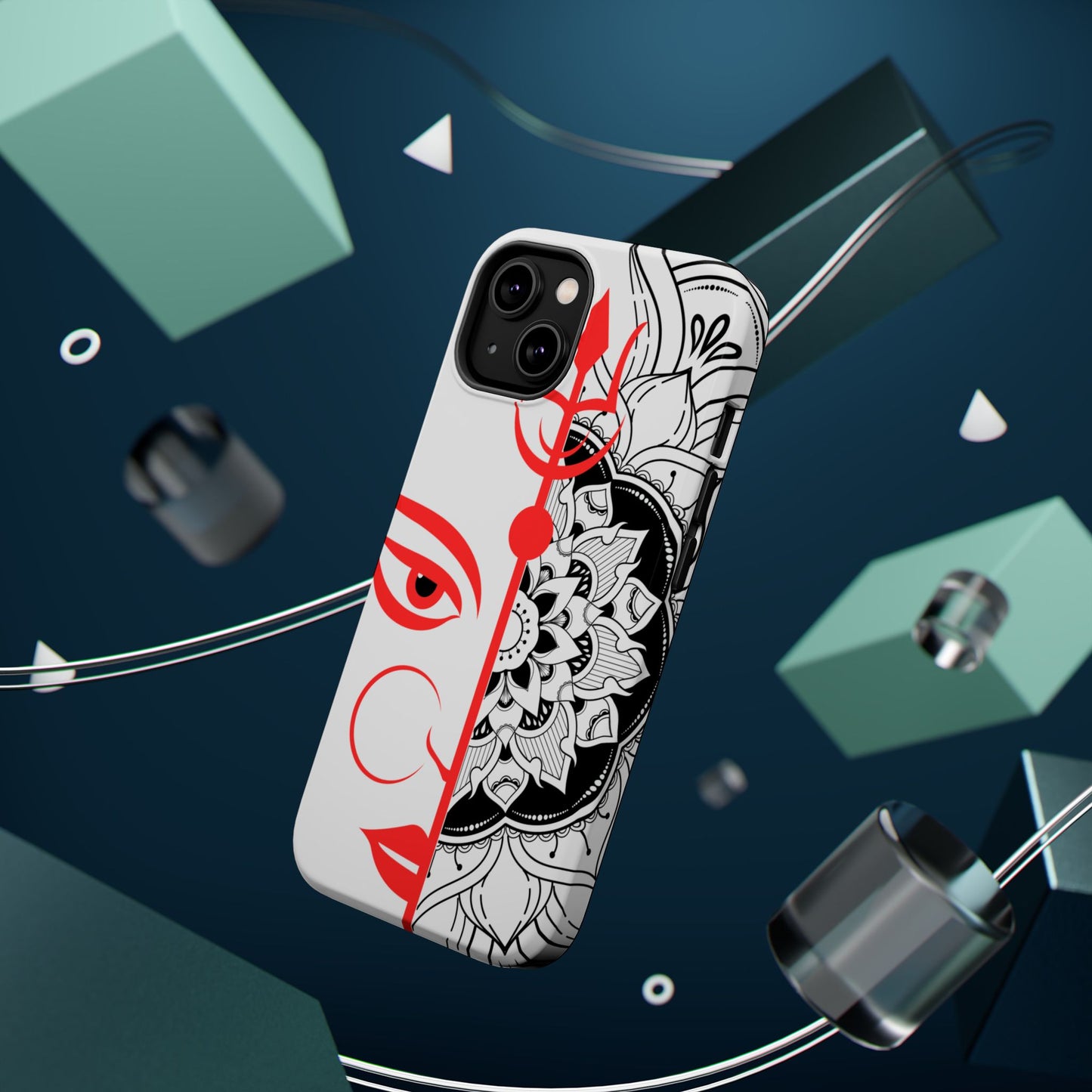 Goddess Durga Mata w/Manala MagSafe® Compatible Tough Case for iPhone