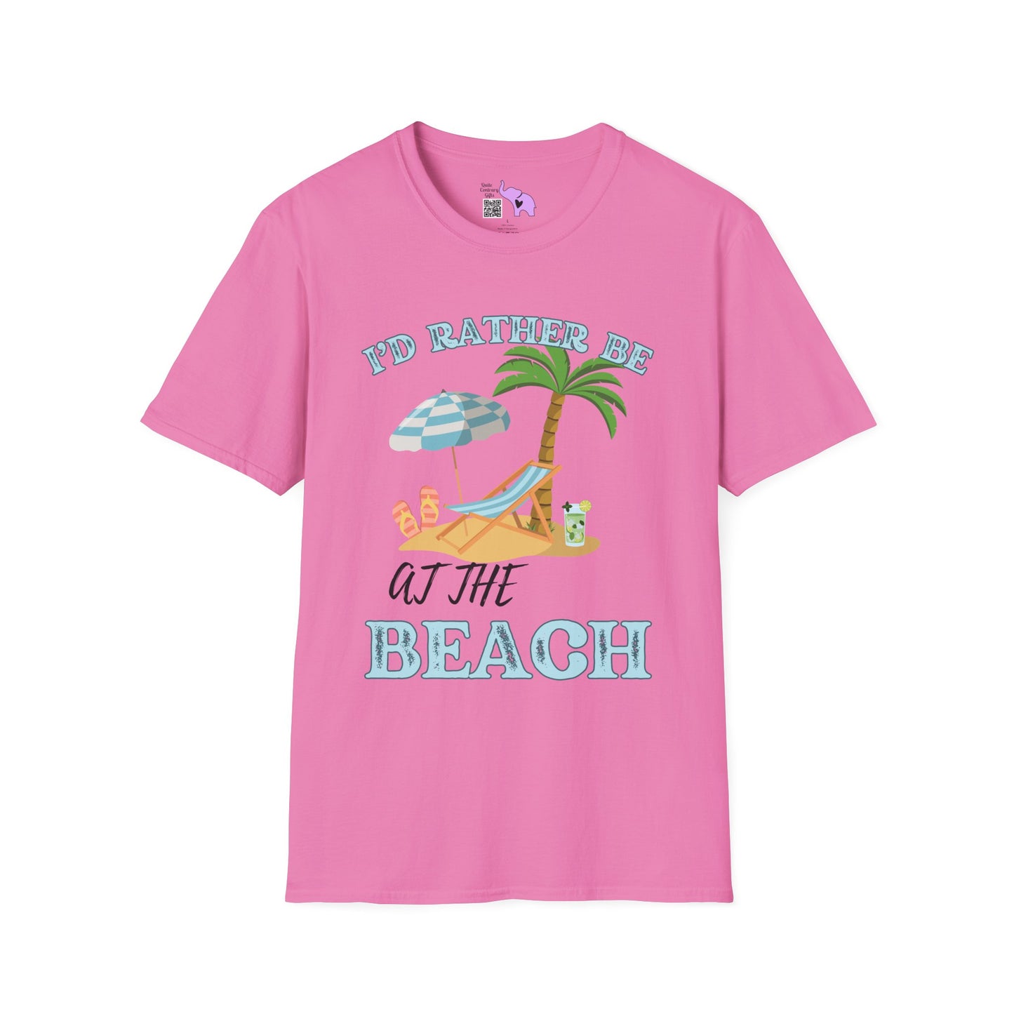 I'd Rather Be At The Beach Adult T-shirt