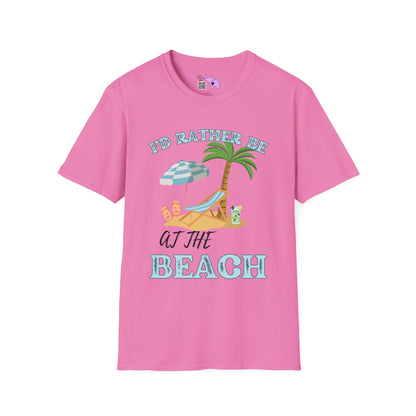 I'd Rather Be At The Beach Adult T-shirt