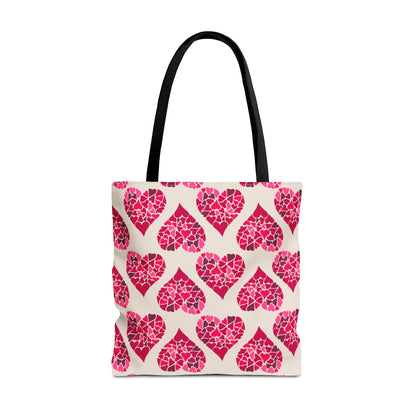 Simple Hearts Canvas Tote Bag