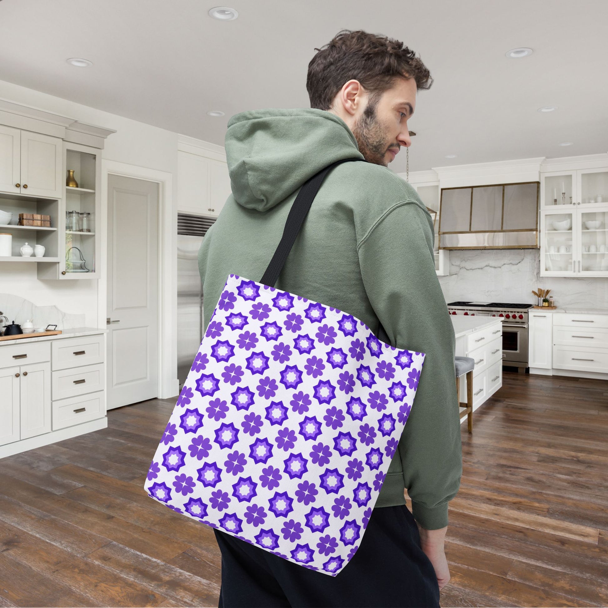 Purple Prism Garden Canvas Tote Bag