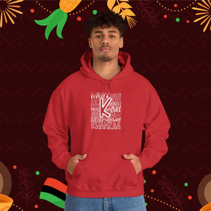 Kwanzaa Wordcloud Adult Heavy Blend™ Hoodie