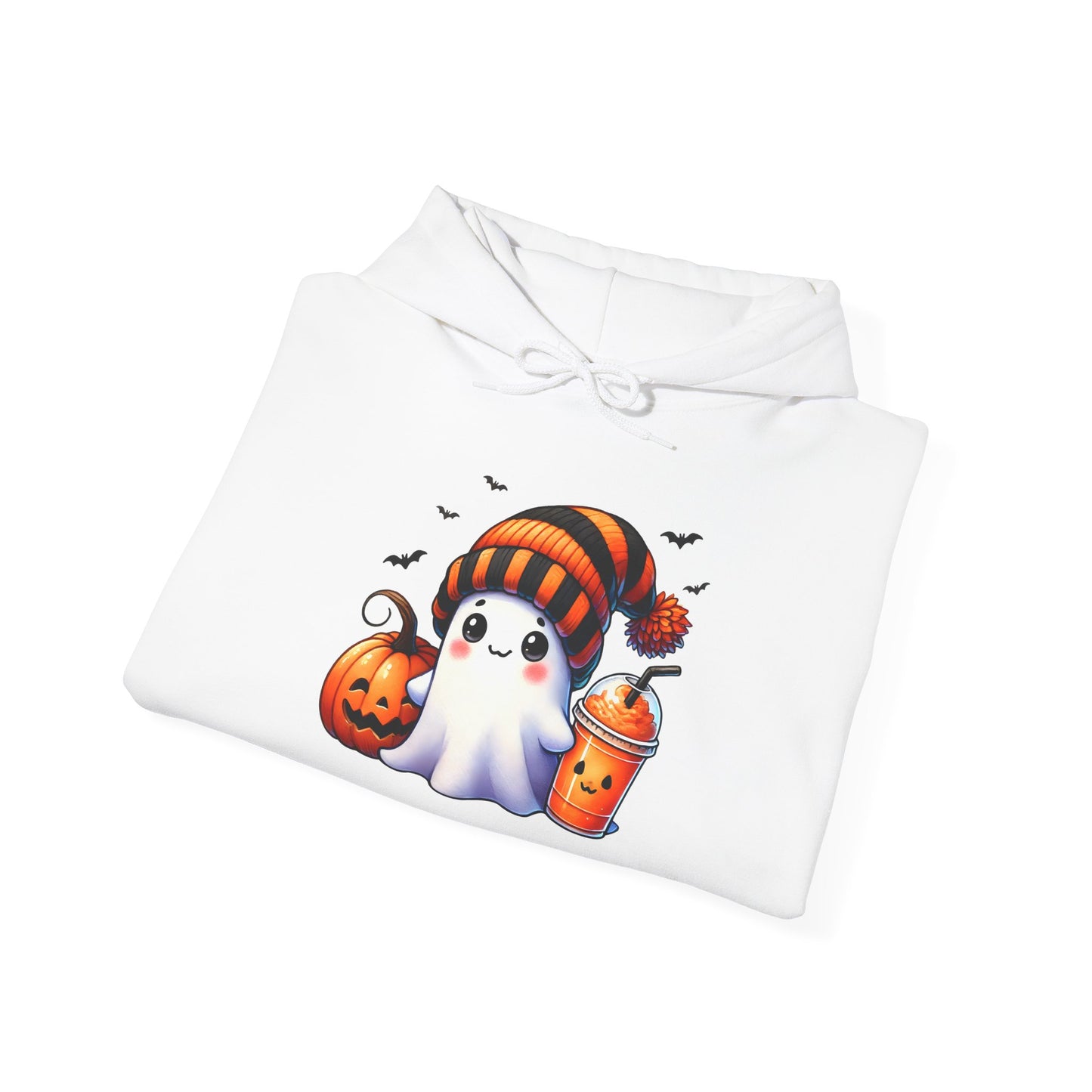Cute Ghost and Pumpkins Heavy Blend™ Hooded Sweatshirt