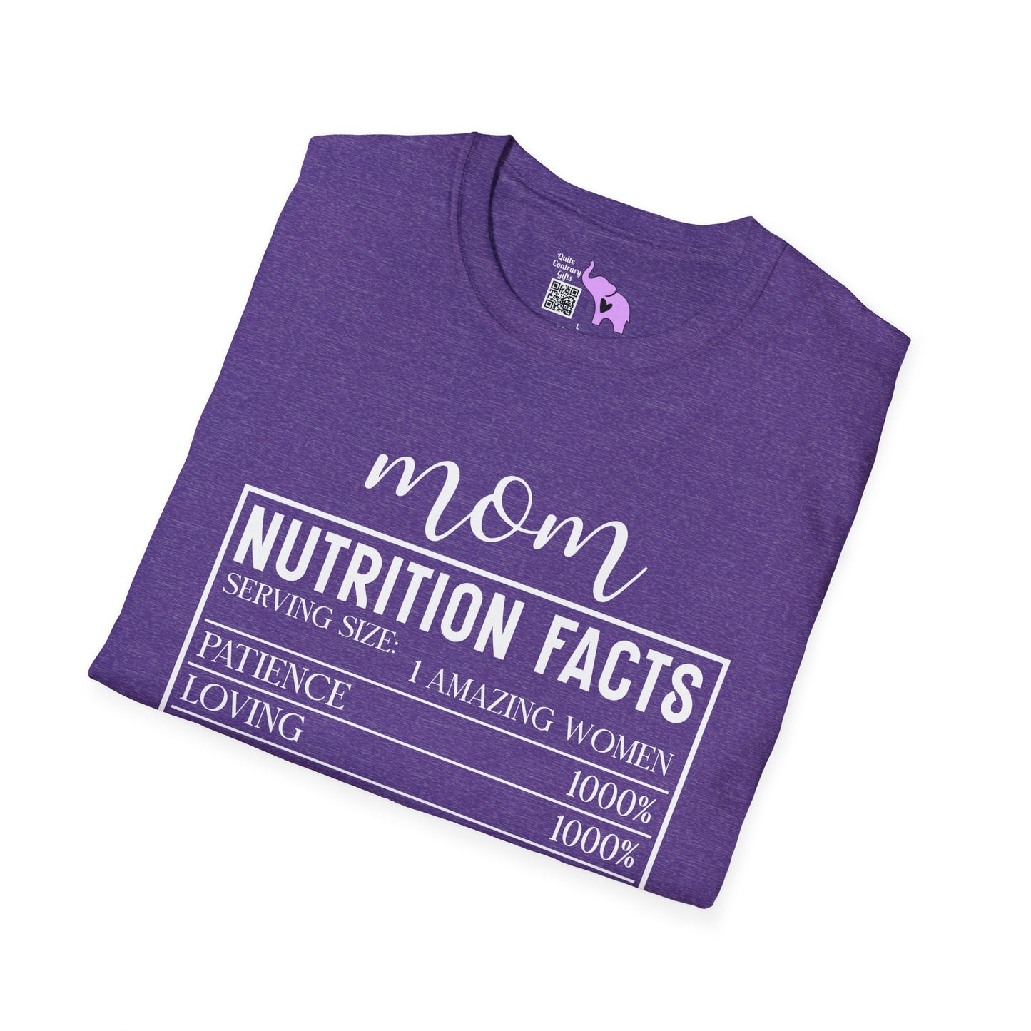 Mom Nutrition Facts Adult T-shirt