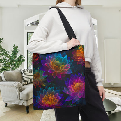 Luminous Lotus Canvas Tote Bag
