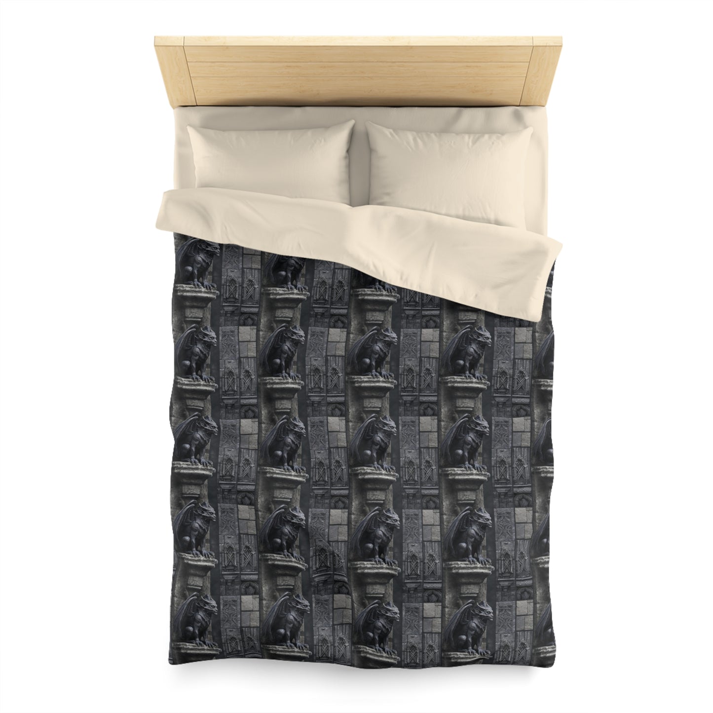 Gargoyle Vigil Microfiber Duvet Cover