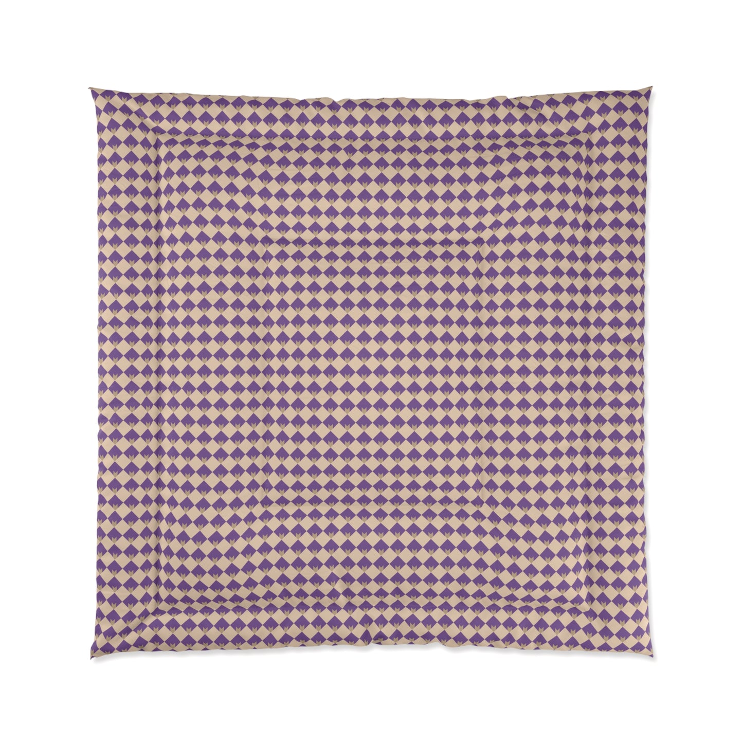 Diamond Bloom-Amethyst & Cream Basic Bedding Set