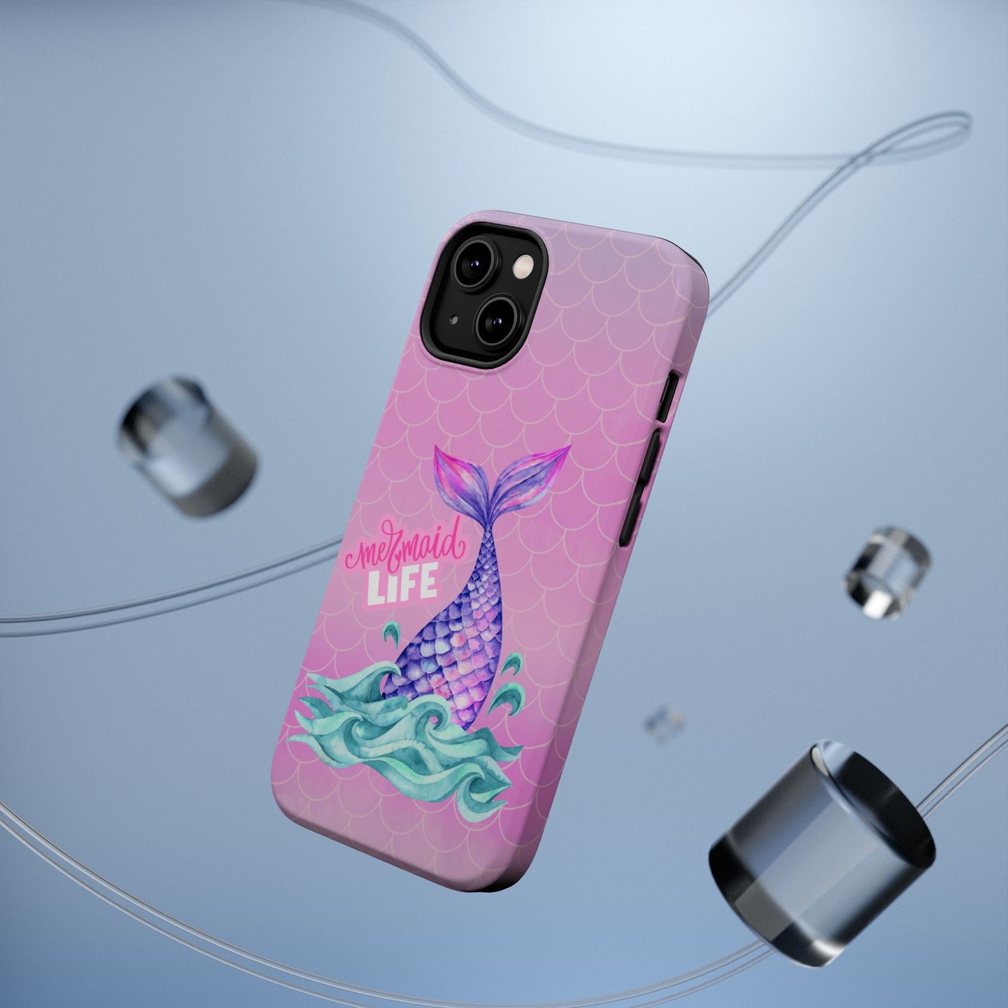 Pink Mermaid Life MagSafe® Compatible Tough Case for iPhone