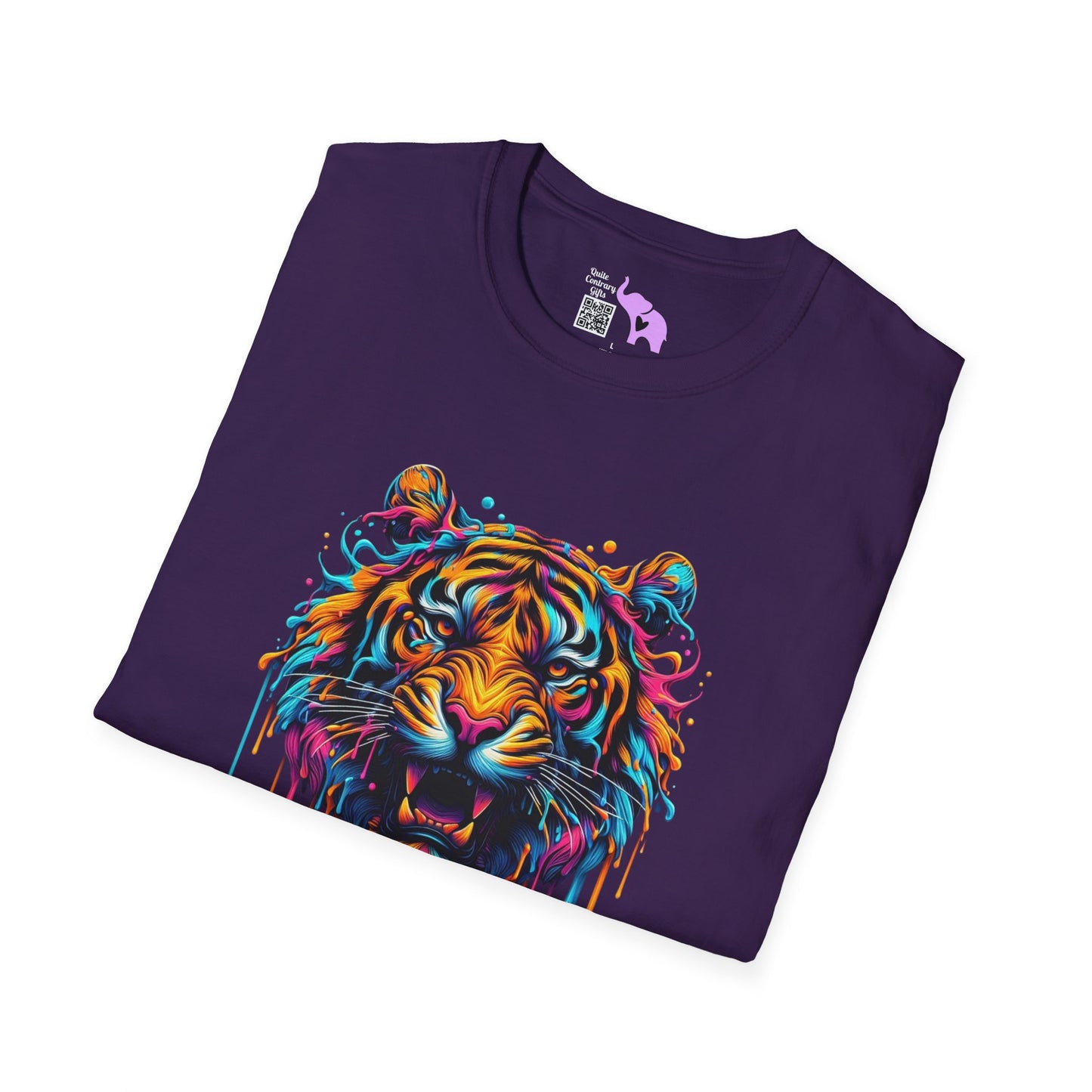 Colorful Tiger Adult T-shirt