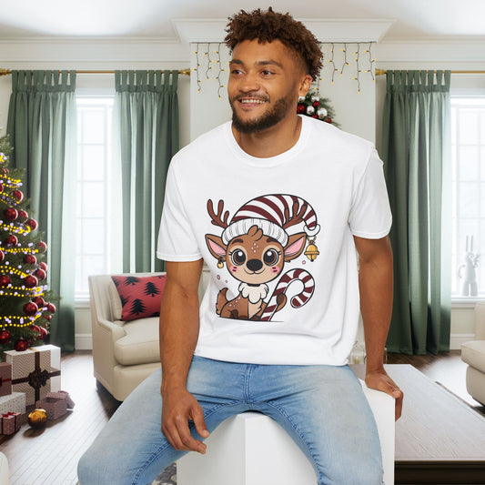 Santa's Little Deer Adult T-shirt