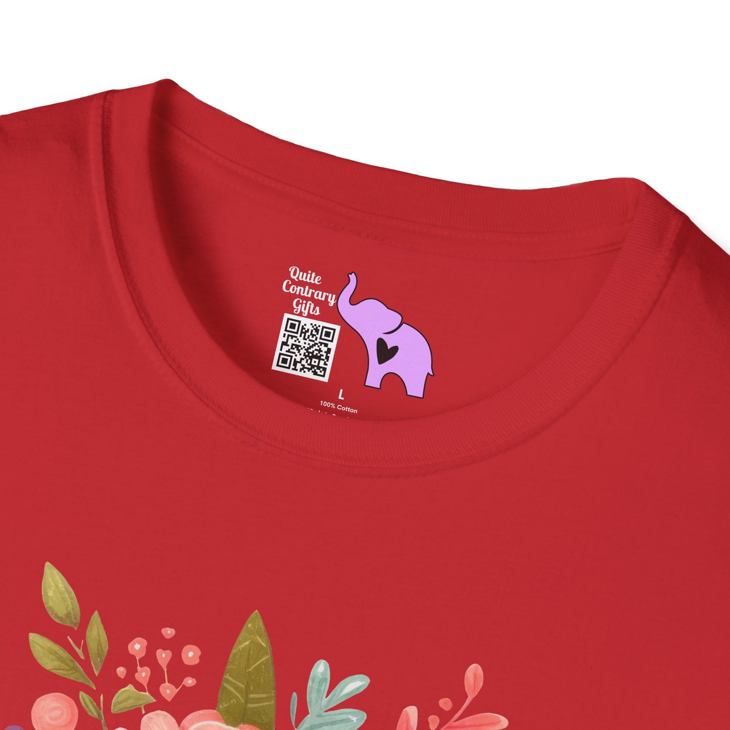 Booktrovert (Floral) Adult T-shirt