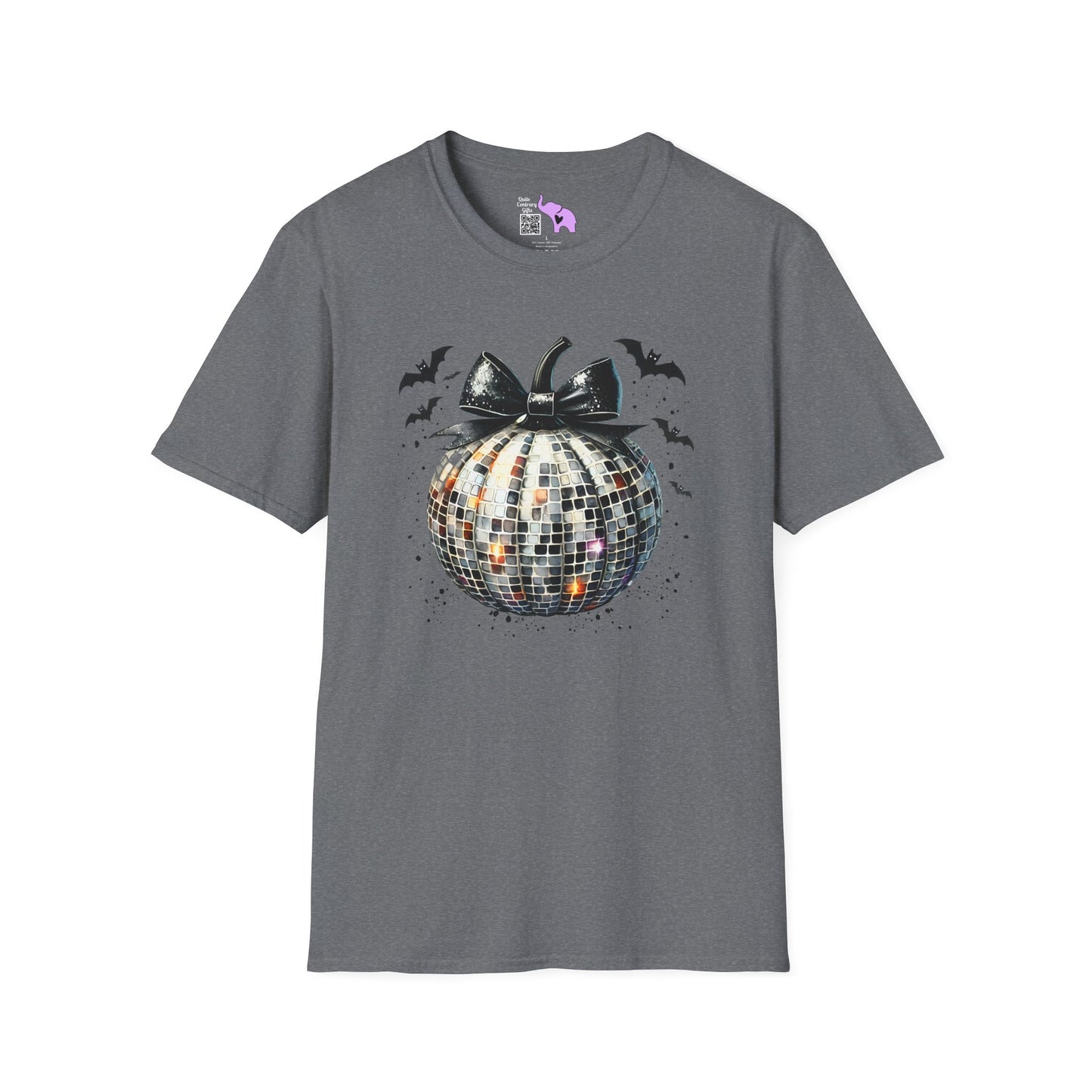 Silver Disco Pumpkin Adult T-shirt