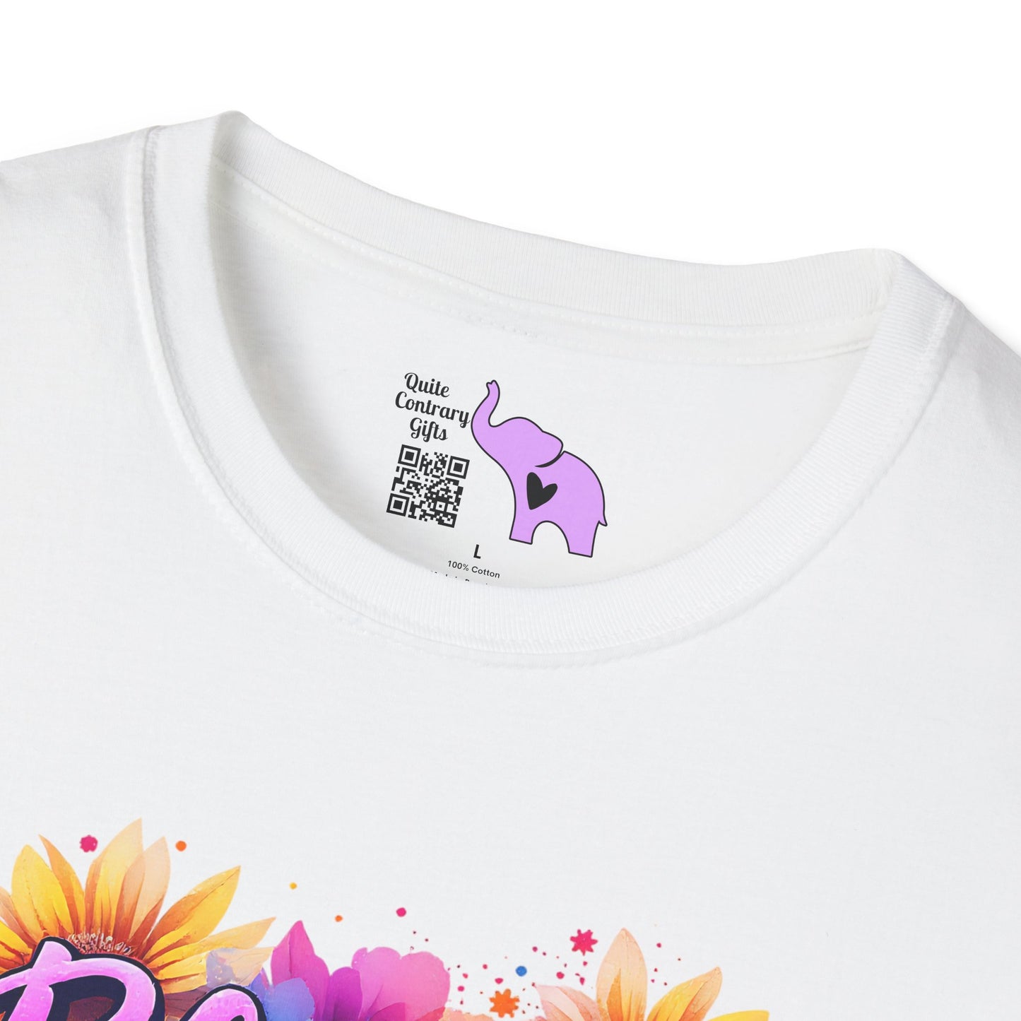 Blessed Mom (Vibrant Floral) Adult T-shirt