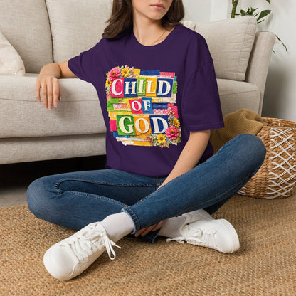 Child of God (Lace Collage) Adult T-shirt