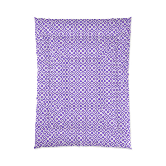 Purple Prism Garden Comforter