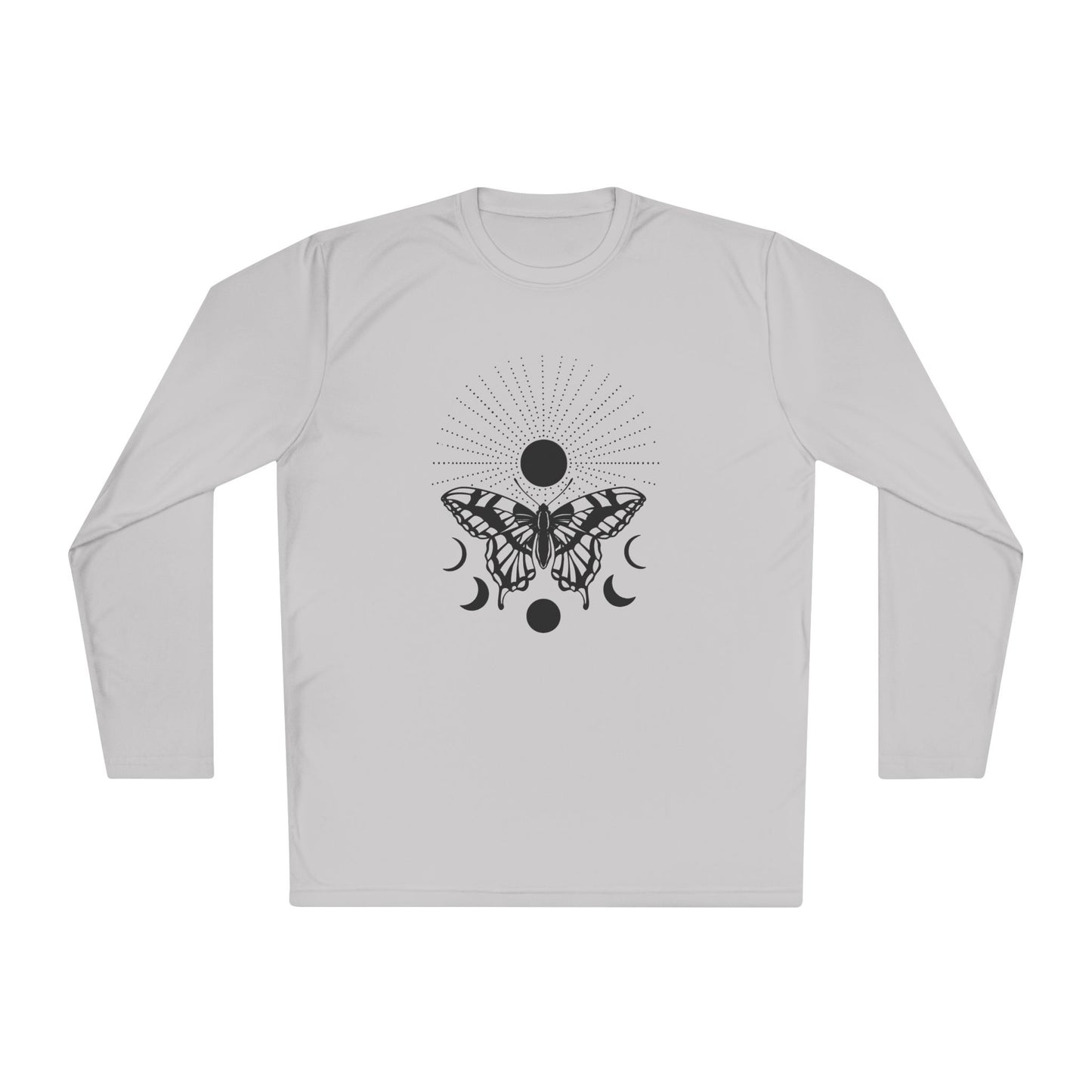 Butterfly w/Sun, Moon, & Stars Adult Long Sleeve Tee