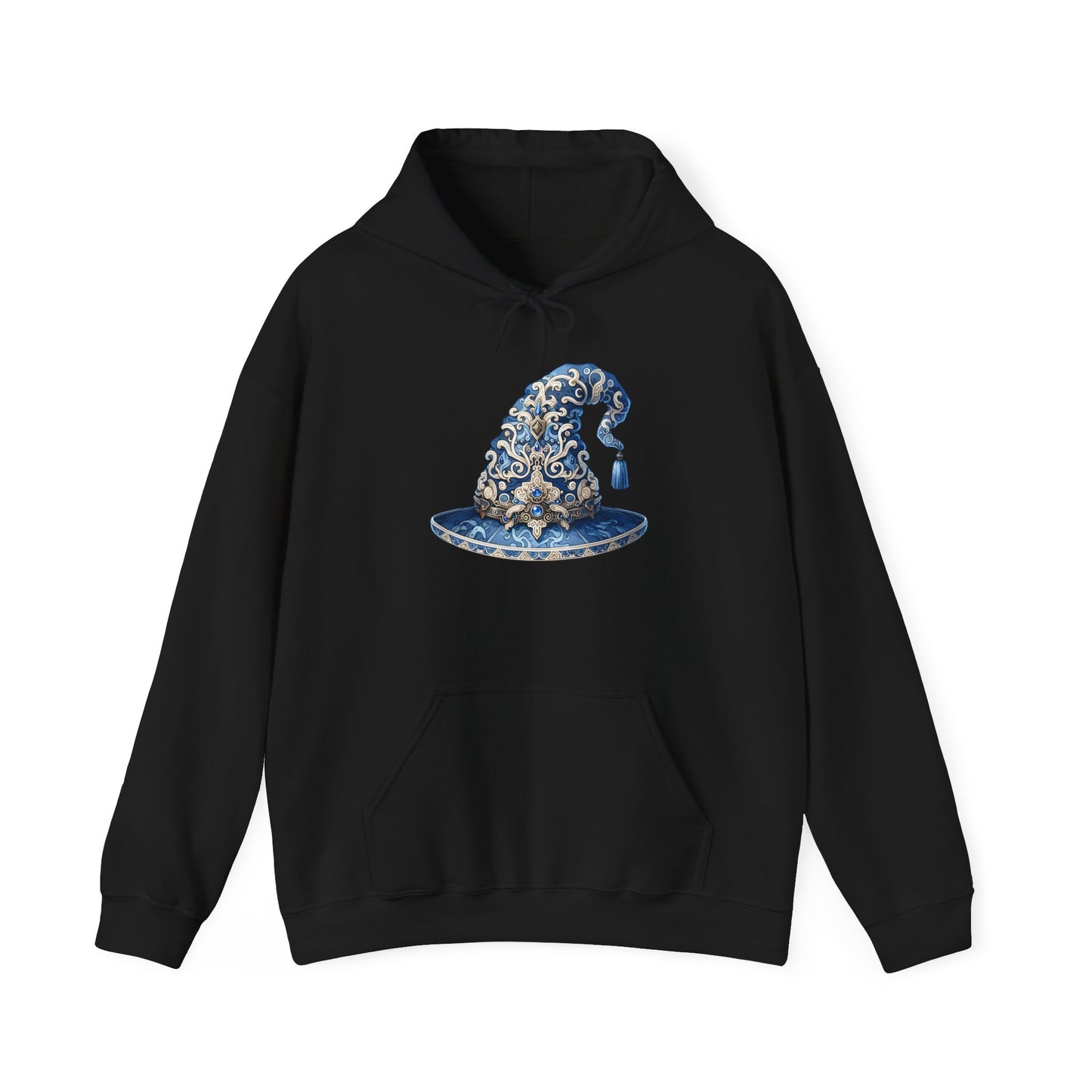 Blue & Silver Witch Hat Heavy Blend™ Hooded Sweatshirt