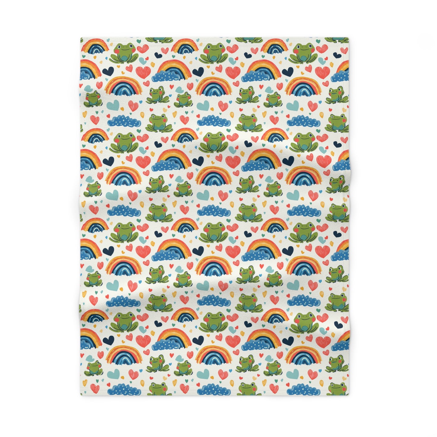 Ribbit Rainbows Baby Blanket