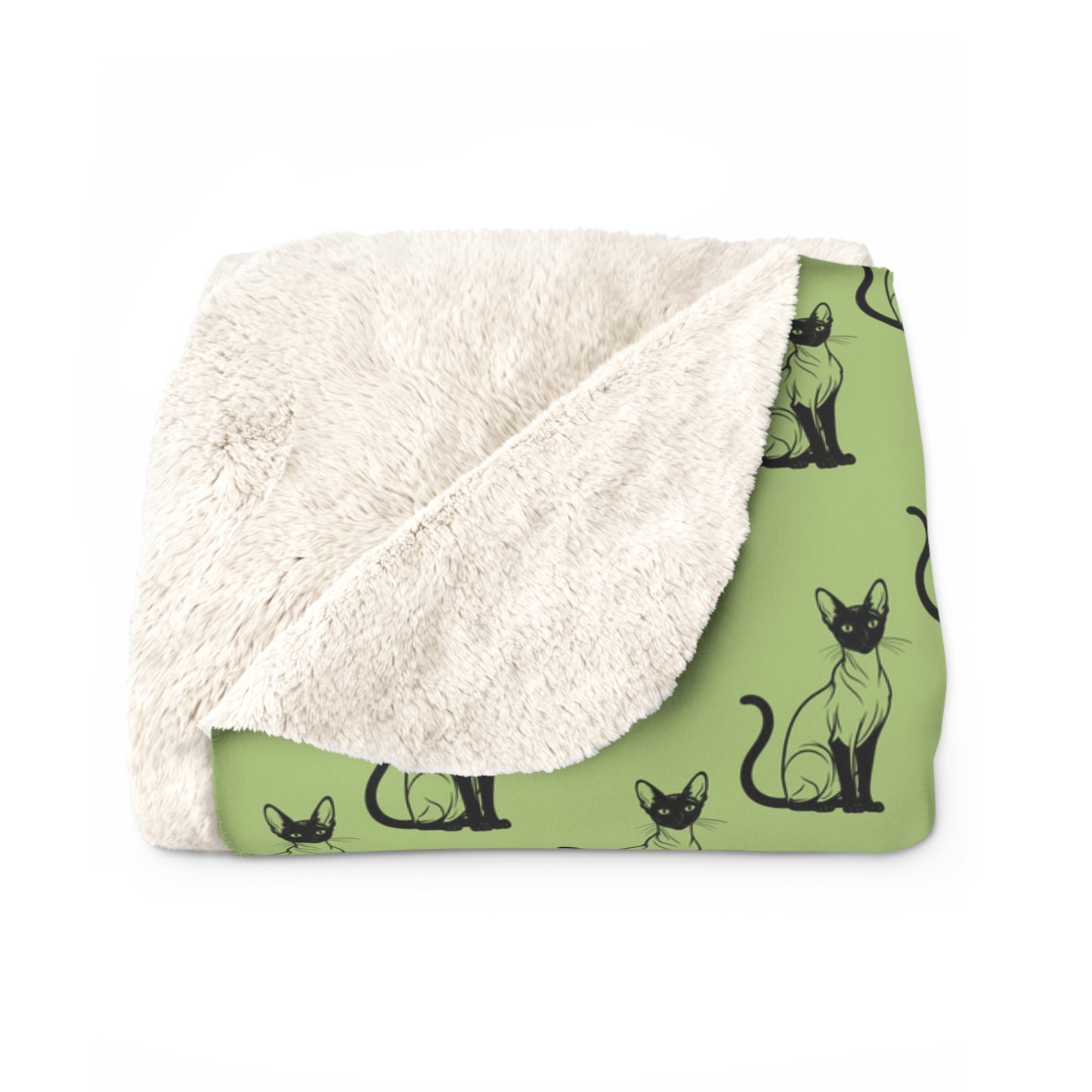 Siamese Charm – Sage Garden Fleece Blanket