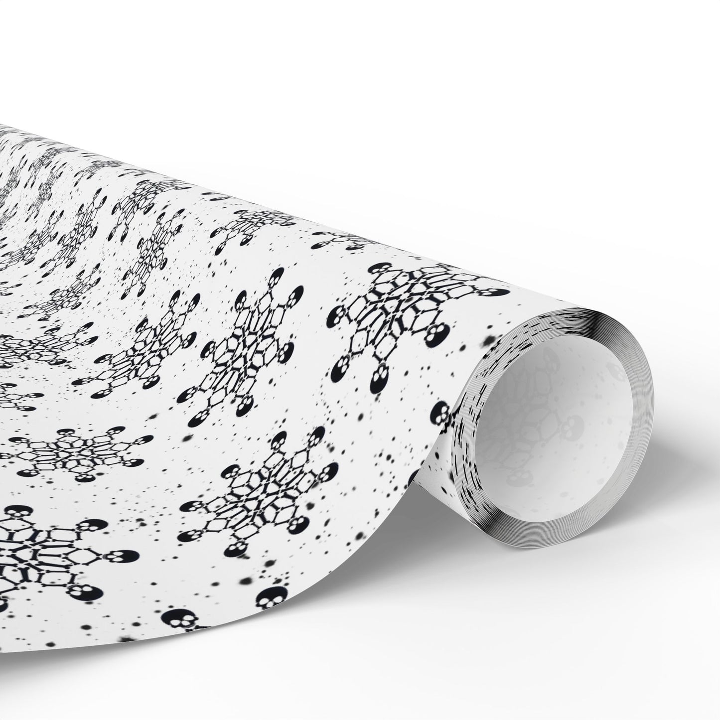 Skull Snowflakes Wrapping Paper